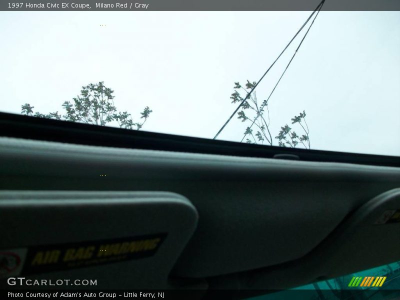 Milano Red / Gray 1997 Honda Civic EX Coupe