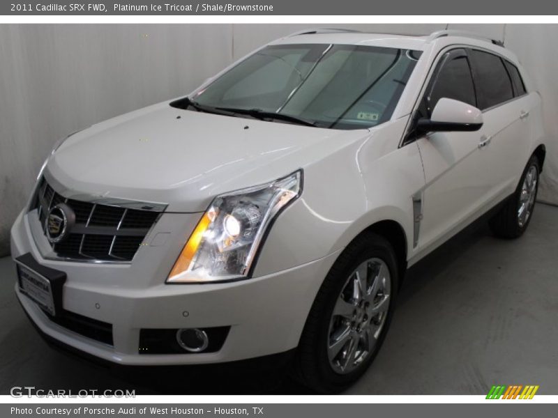 Platinum Ice Tricoat / Shale/Brownstone 2011 Cadillac SRX FWD