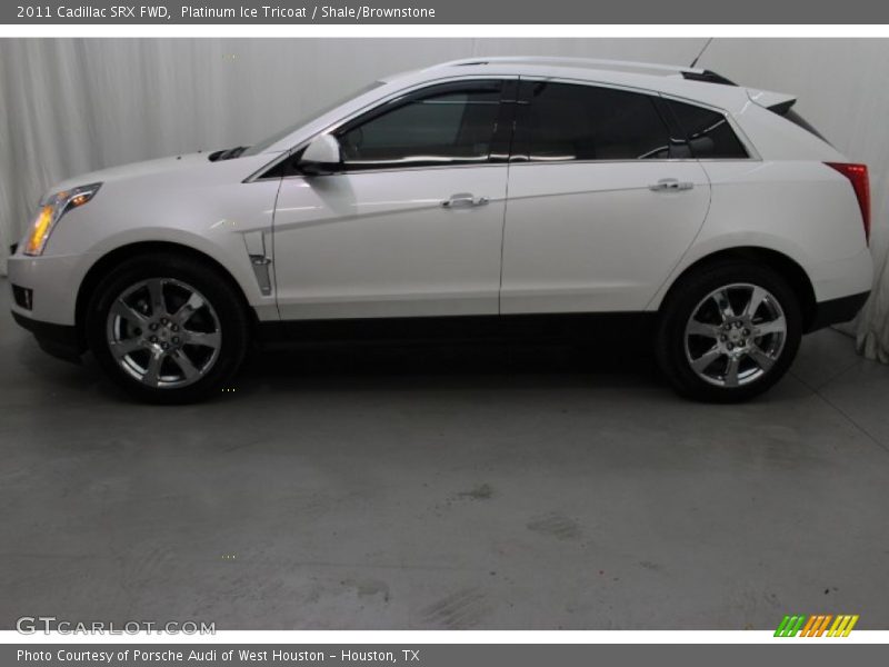 Platinum Ice Tricoat / Shale/Brownstone 2011 Cadillac SRX FWD