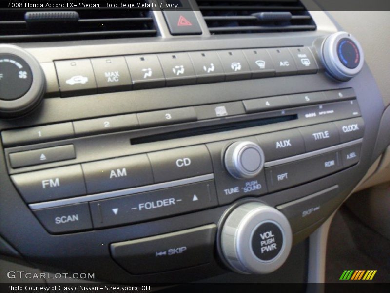 Bold Beige Metallic / Ivory 2008 Honda Accord LX-P Sedan
