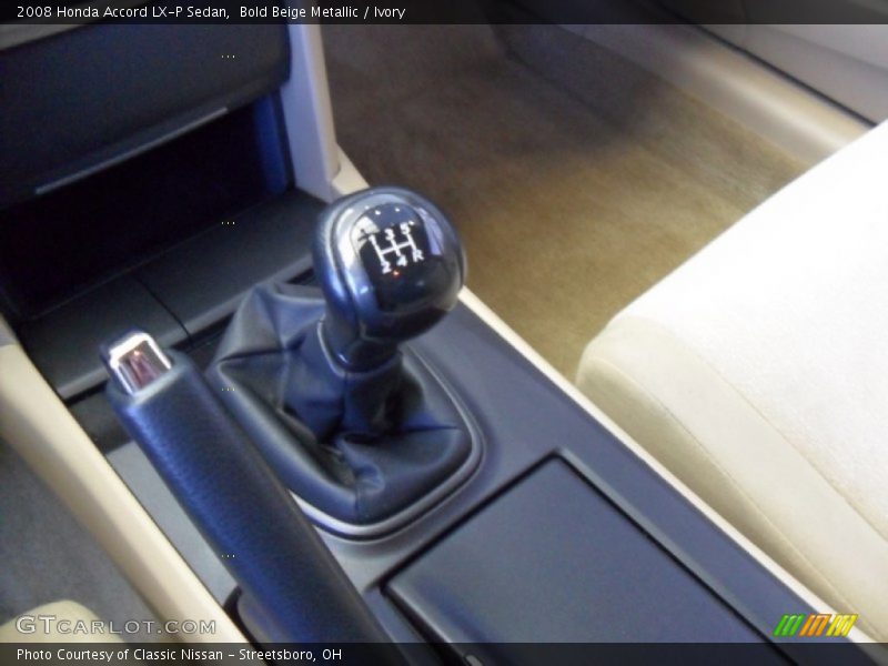  2008 Accord LX-P Sedan 5 Speed Manual Shifter