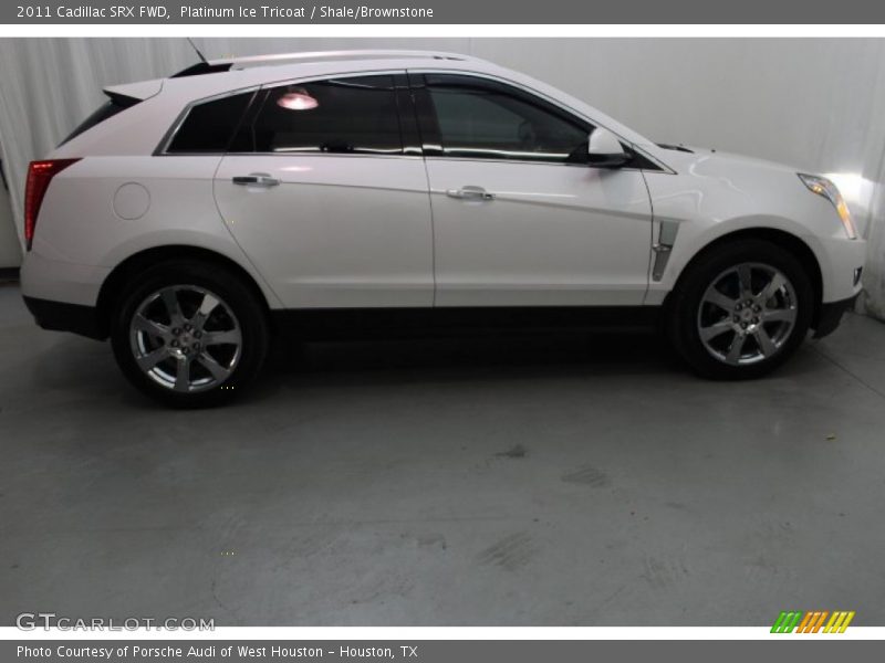 Platinum Ice Tricoat / Shale/Brownstone 2011 Cadillac SRX FWD