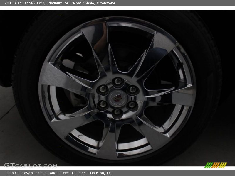 Platinum Ice Tricoat / Shale/Brownstone 2011 Cadillac SRX FWD
