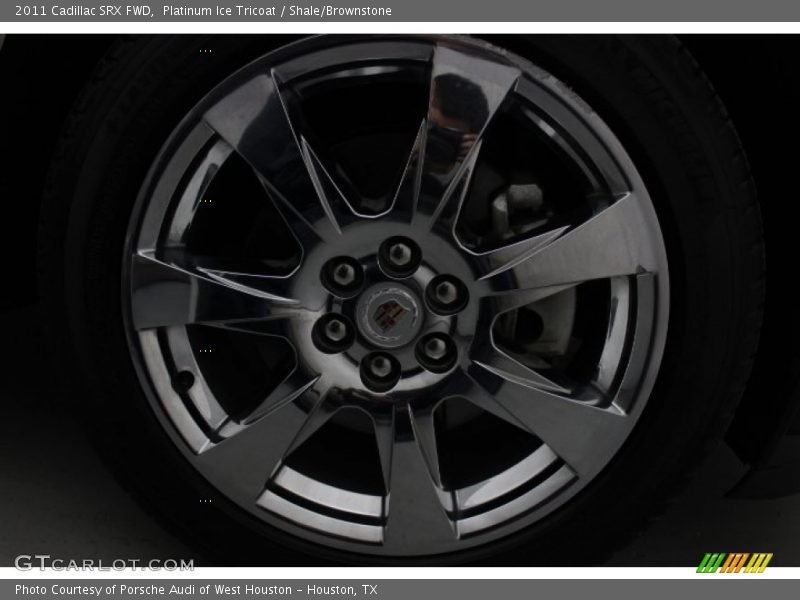 Platinum Ice Tricoat / Shale/Brownstone 2011 Cadillac SRX FWD