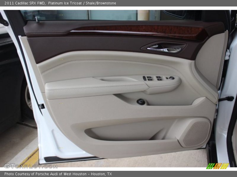 Platinum Ice Tricoat / Shale/Brownstone 2011 Cadillac SRX FWD