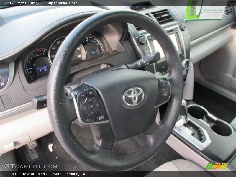 Super White / Ash 2012 Toyota Camry LE