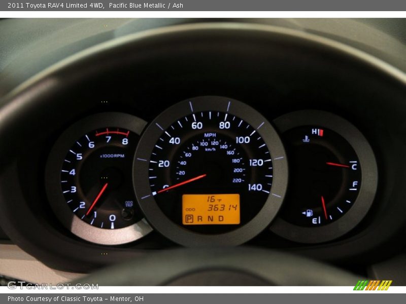 Pacific Blue Metallic / Ash 2011 Toyota RAV4 Limited 4WD