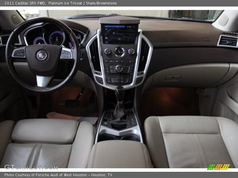 Platinum Ice Tricoat / Shale/Brownstone 2011 Cadillac SRX FWD