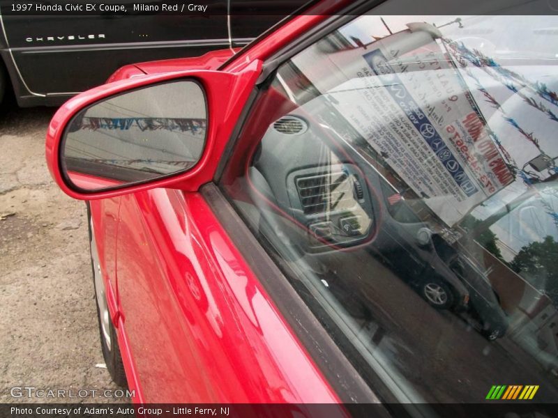 Milano Red / Gray 1997 Honda Civic EX Coupe