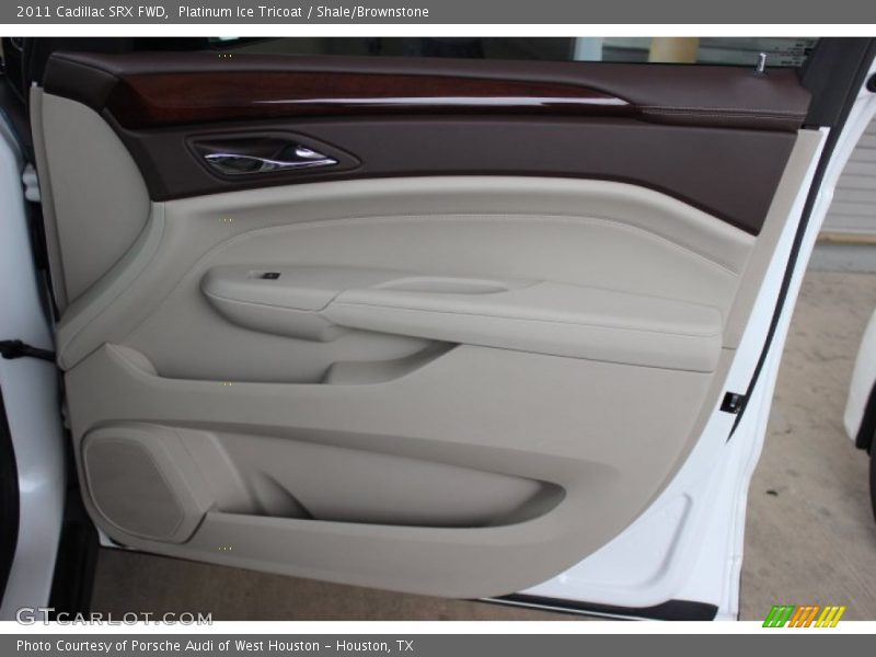 Platinum Ice Tricoat / Shale/Brownstone 2011 Cadillac SRX FWD