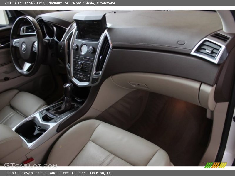 Platinum Ice Tricoat / Shale/Brownstone 2011 Cadillac SRX FWD