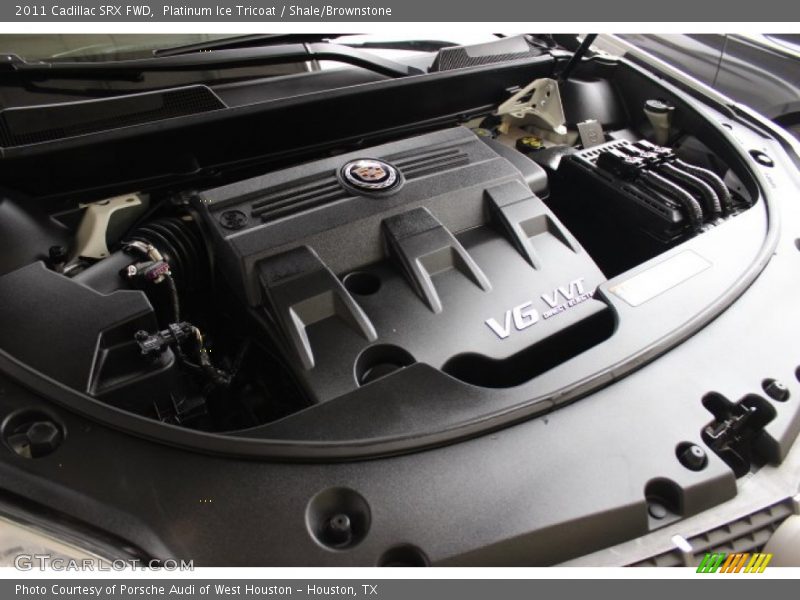Platinum Ice Tricoat / Shale/Brownstone 2011 Cadillac SRX FWD