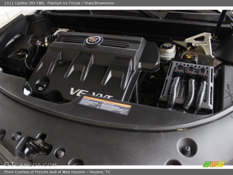 Platinum Ice Tricoat / Shale/Brownstone 2011 Cadillac SRX FWD