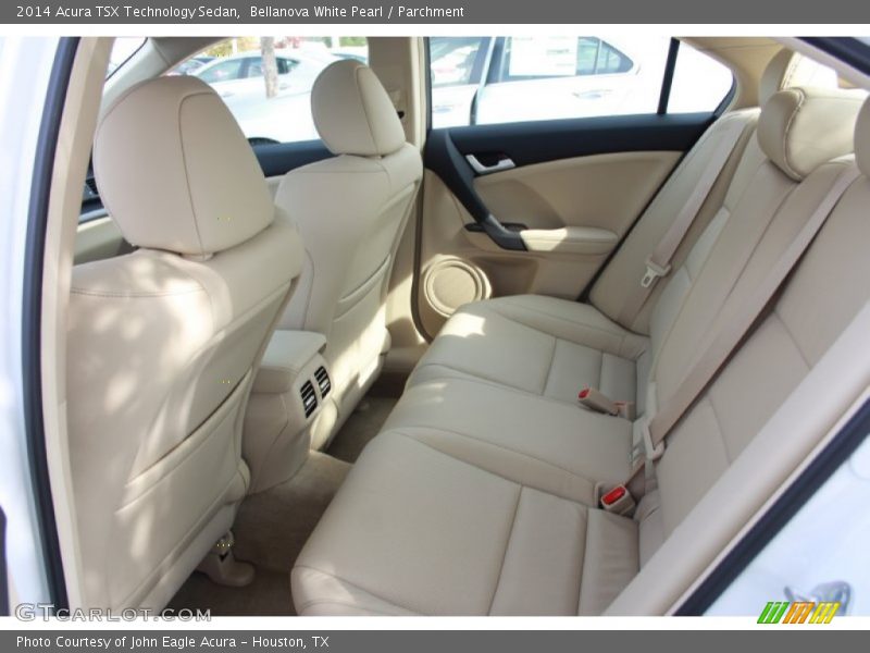 Rear Seat of 2014 TSX Technology Sedan