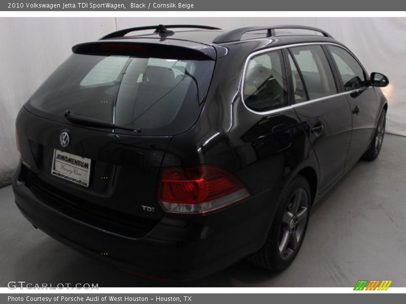Black / Cornsilk Beige 2010 Volkswagen Jetta TDI SportWagen