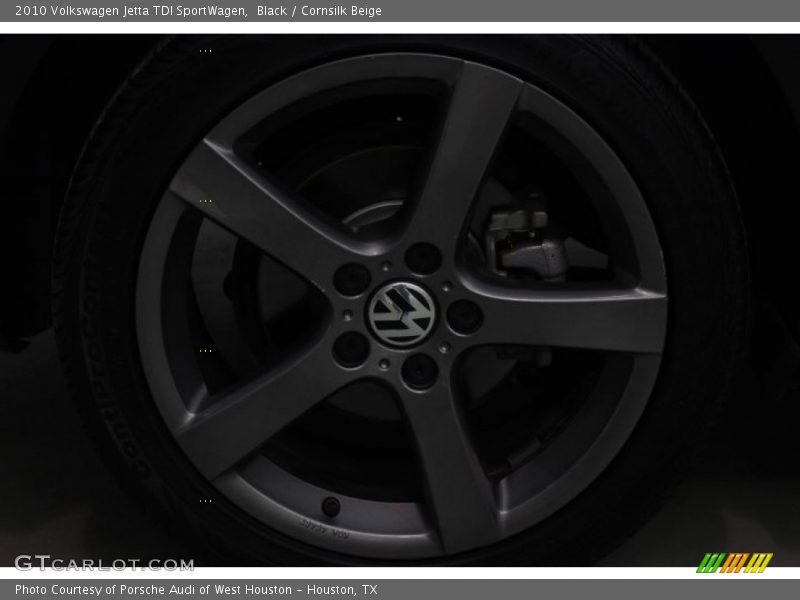 Black / Cornsilk Beige 2010 Volkswagen Jetta TDI SportWagen