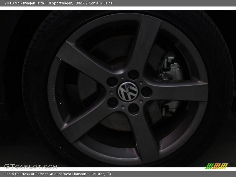 Black / Cornsilk Beige 2010 Volkswagen Jetta TDI SportWagen