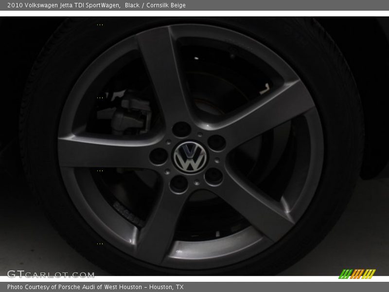 Black / Cornsilk Beige 2010 Volkswagen Jetta TDI SportWagen