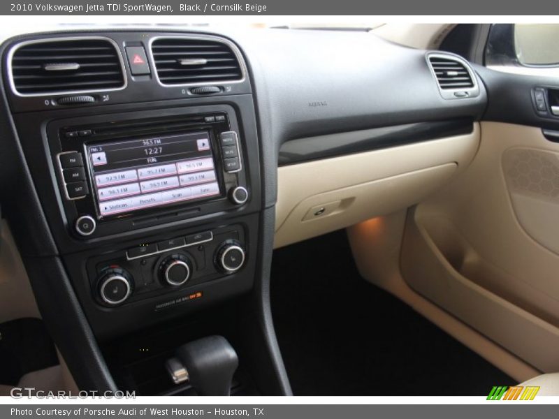 Black / Cornsilk Beige 2010 Volkswagen Jetta TDI SportWagen