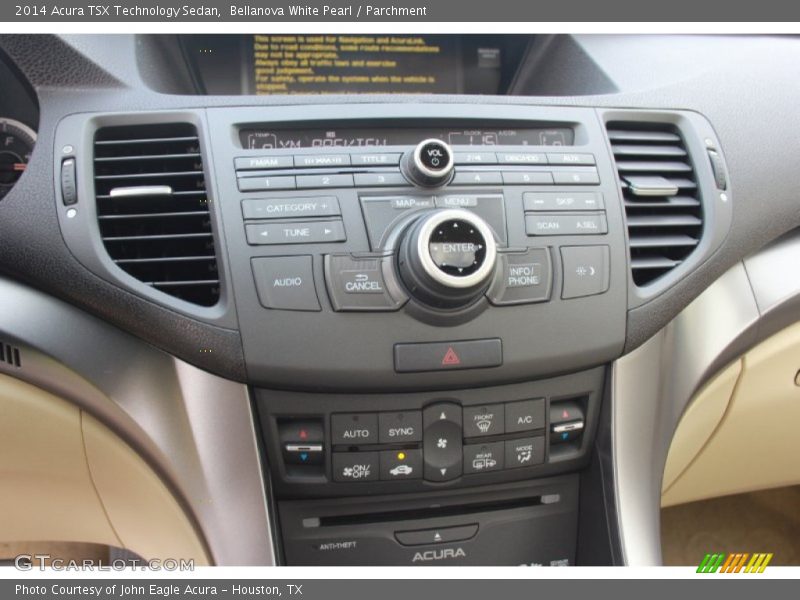 Controls of 2014 TSX Technology Sedan