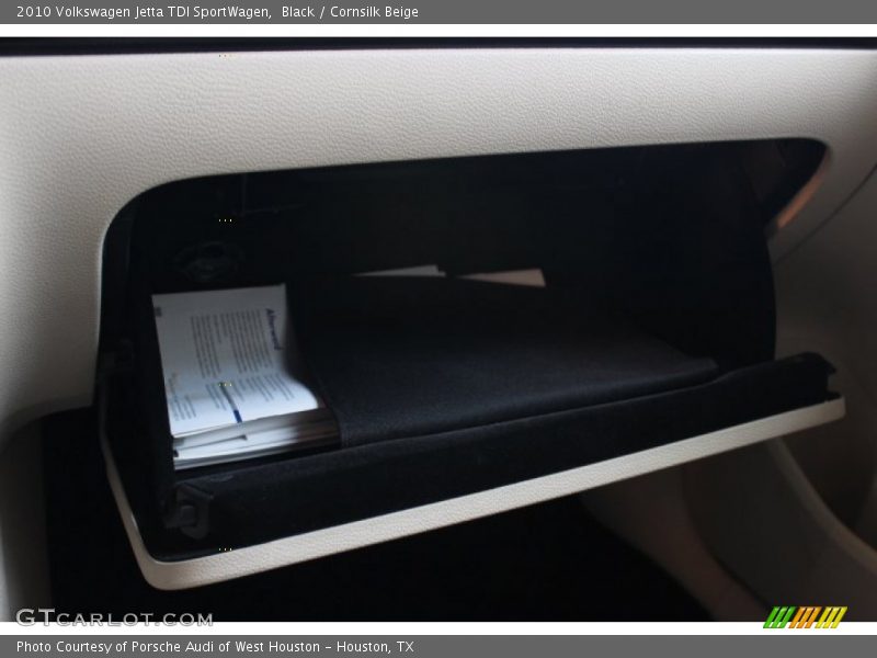 Black / Cornsilk Beige 2010 Volkswagen Jetta TDI SportWagen