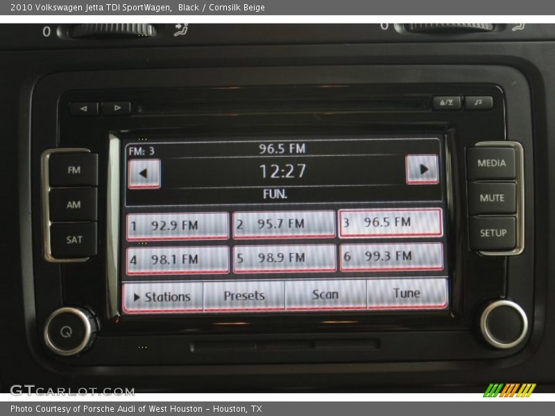 Black / Cornsilk Beige 2010 Volkswagen Jetta TDI SportWagen