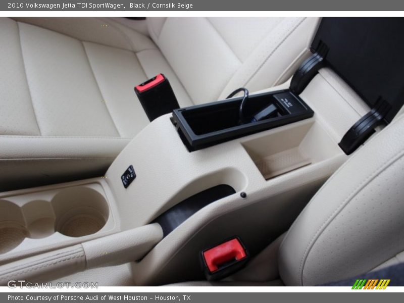 Black / Cornsilk Beige 2010 Volkswagen Jetta TDI SportWagen
