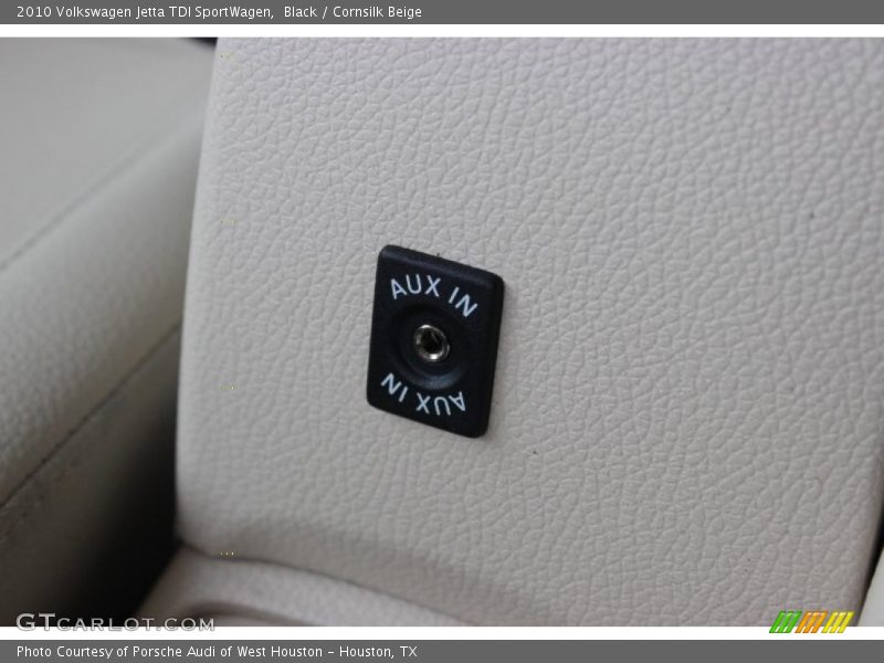 Black / Cornsilk Beige 2010 Volkswagen Jetta TDI SportWagen