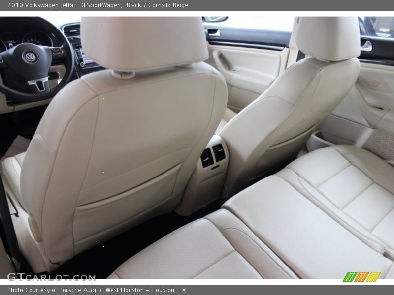 Black / Cornsilk Beige 2010 Volkswagen Jetta TDI SportWagen