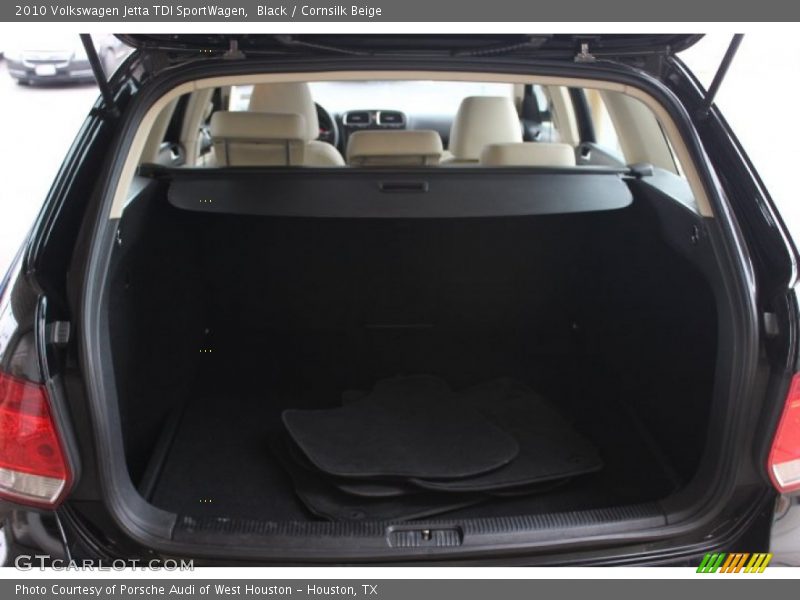 Black / Cornsilk Beige 2010 Volkswagen Jetta TDI SportWagen