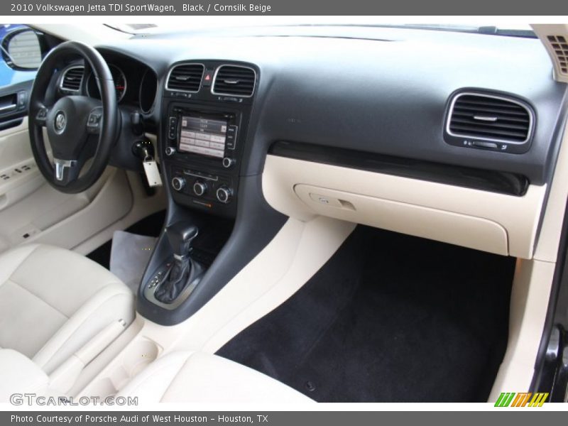 Black / Cornsilk Beige 2010 Volkswagen Jetta TDI SportWagen