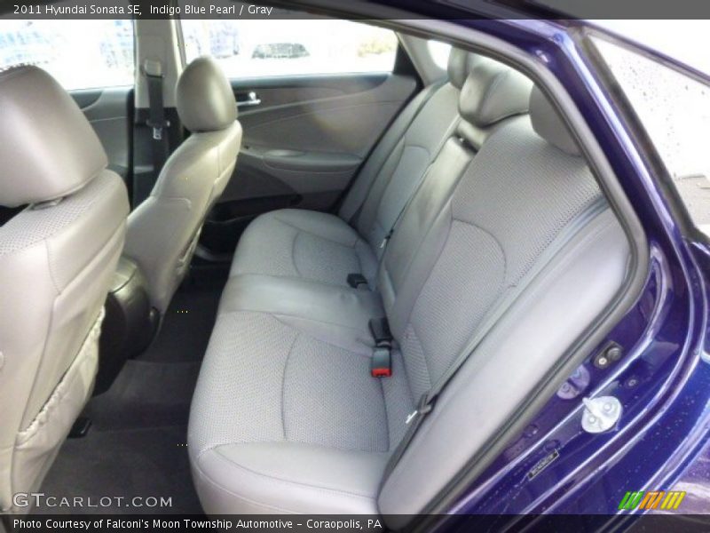 Indigo Blue Pearl / Gray 2011 Hyundai Sonata SE