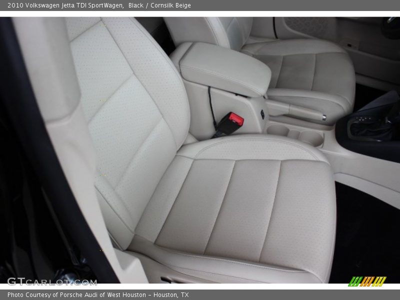 Black / Cornsilk Beige 2010 Volkswagen Jetta TDI SportWagen