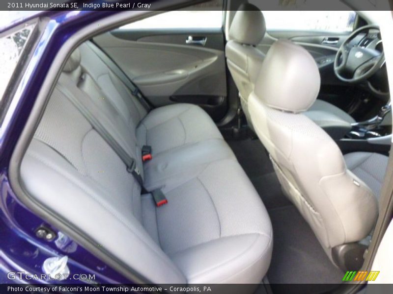 Indigo Blue Pearl / Gray 2011 Hyundai Sonata SE