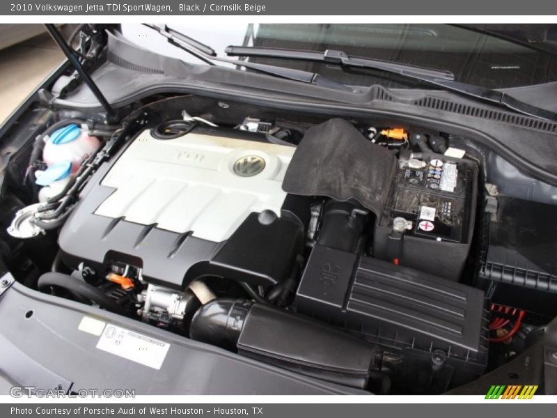 Black / Cornsilk Beige 2010 Volkswagen Jetta TDI SportWagen