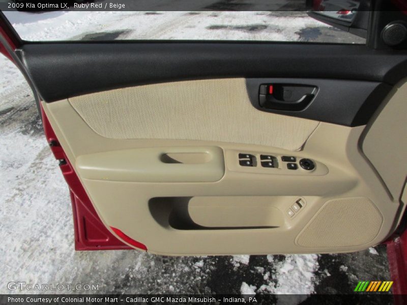 Ruby Red / Beige 2009 Kia Optima LX