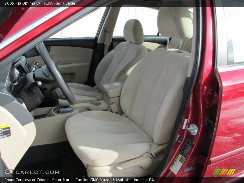 Ruby Red / Beige 2009 Kia Optima LX