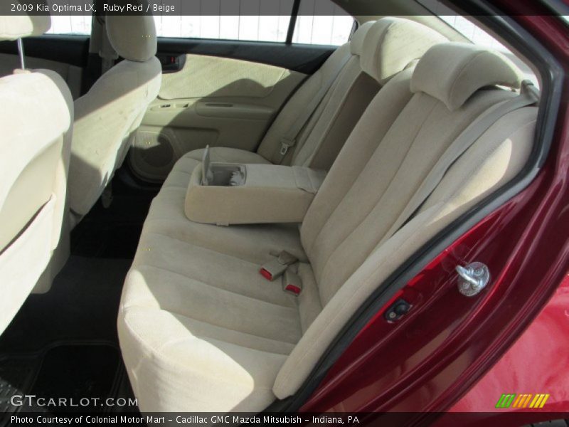 Ruby Red / Beige 2009 Kia Optima LX