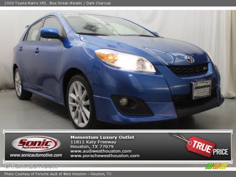 Blue Streak Metallic / Dark Charcoal 2009 Toyota Matrix XRS