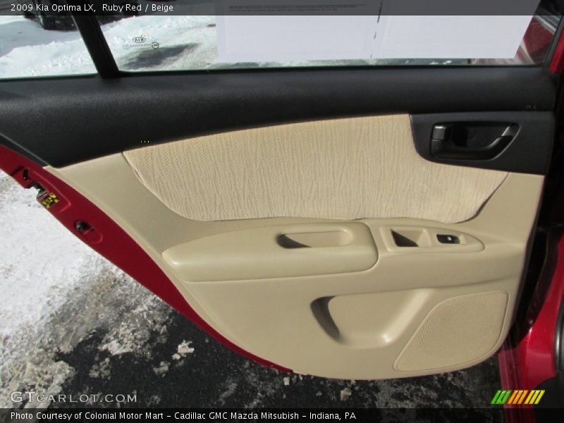 Ruby Red / Beige 2009 Kia Optima LX