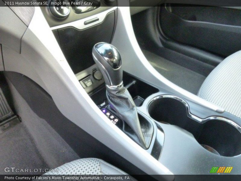 Indigo Blue Pearl / Gray 2011 Hyundai Sonata SE