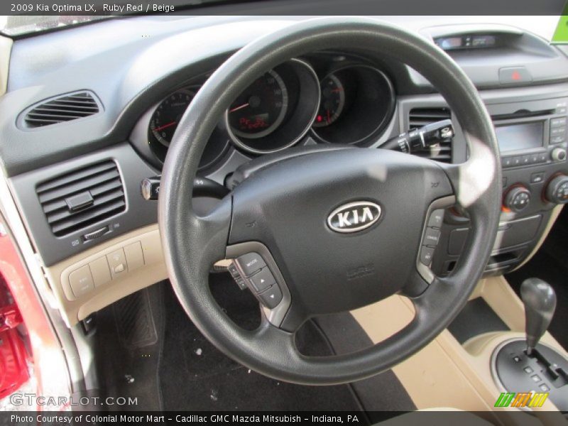 Ruby Red / Beige 2009 Kia Optima LX