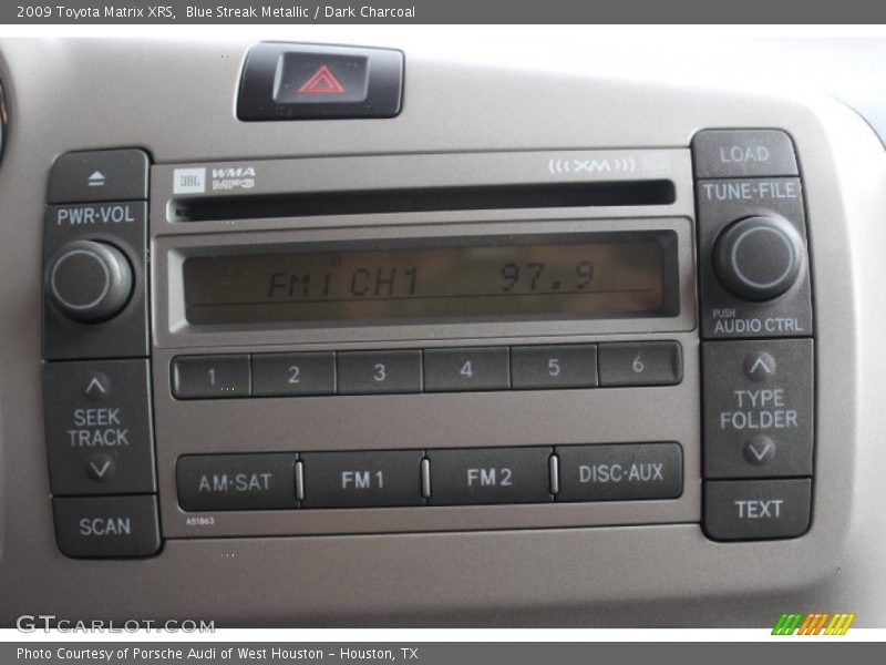 Controls of 2009 Matrix XRS