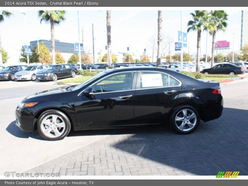 Crystal Black Pearl / Ebony 2014 Acura TSX Sedan