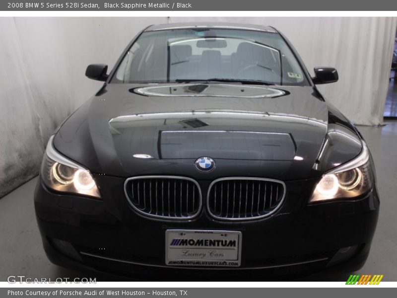 Black Sapphire Metallic / Black 2008 BMW 5 Series 528i Sedan