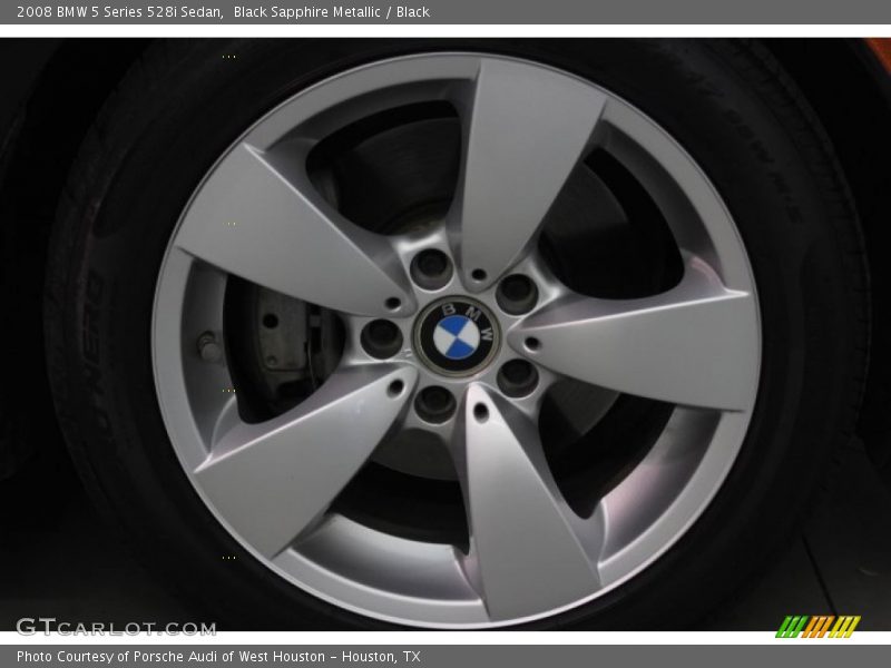 Black Sapphire Metallic / Black 2008 BMW 5 Series 528i Sedan