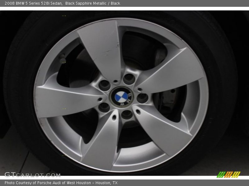 Black Sapphire Metallic / Black 2008 BMW 5 Series 528i Sedan