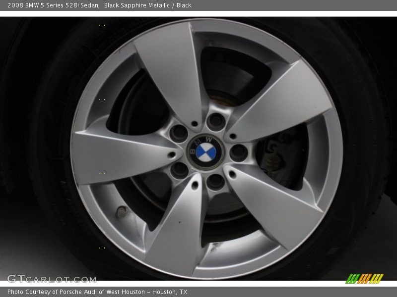 Black Sapphire Metallic / Black 2008 BMW 5 Series 528i Sedan