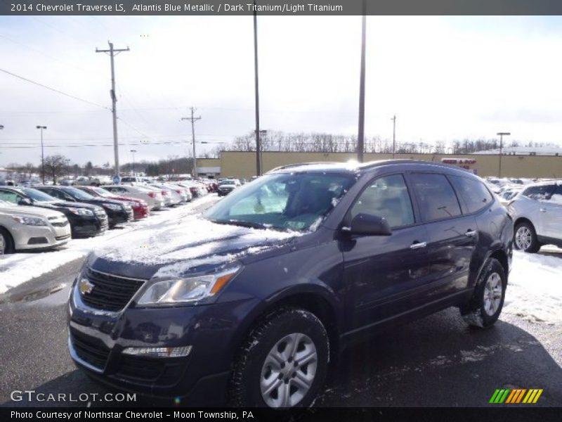 Atlantis Blue Metallic / Dark Titanium/Light Titanium 2014 Chevrolet Traverse LS
