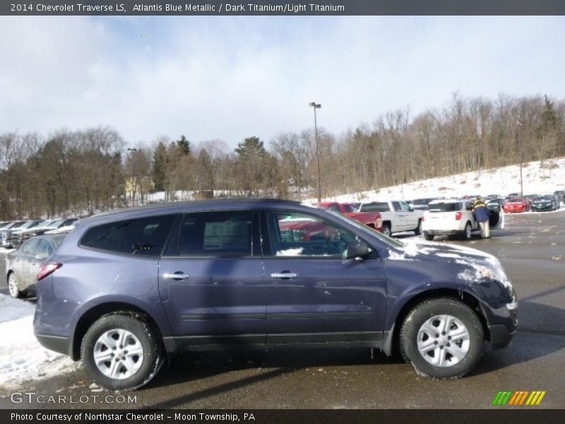 Atlantis Blue Metallic / Dark Titanium/Light Titanium 2014 Chevrolet Traverse LS